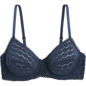 Meylo - Omsluitende BH - Marineblauw - Kant
