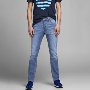 Stretch slim jeans Jjiglenn JACK & JONES. Katoen materiaal. Maten W36 - Lengte 34. Blauw kleur