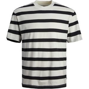 Gestreept T-shirt JACK & JONES. Katoen materiaal. Maten M. Wit kleur