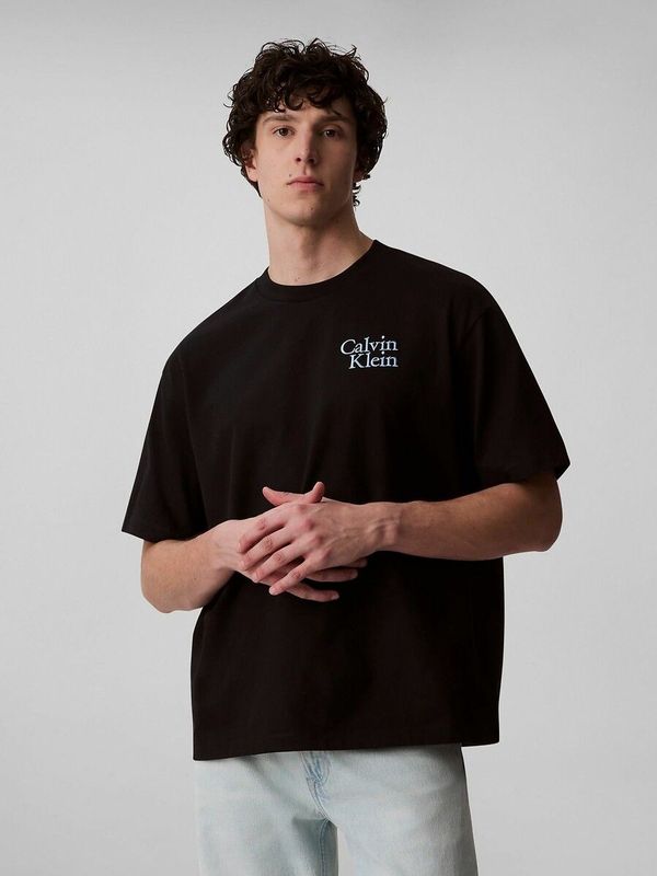 Calvin Klein Jeans - T-shirt - Katoen - Ronde Hals - Recht Model