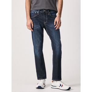 Rechte stretch jeans Cash PEPE JEANS. Katoen materiaal. Maten Maat 36 (US) - Lengte 32. Blauw kleur