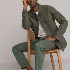 LA REDOUTE COLLECTIONS - Halflang Safari-Jasje - Kakigroen - Katoen