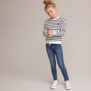 Skinny jeans LA REDOUTE COLLECTIONS. Katoen materiaal. Maten 8 jaar - 126 cm. Blauw kleur