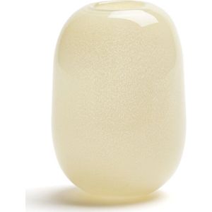 Afgeronde vaas in glas H14,5 cm, Iva LA REDOUTE INTERIEURS. Glas materiaal. Maten één maat. Geel kleur