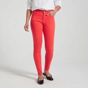 Skinny broek ONLY. Katoen materiaal. Maten XS / L32. Rood kleur