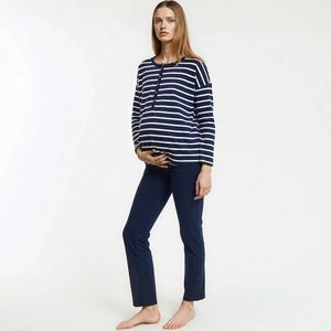 LA REDOUTE COLLECTIONS - Gestreepte Pyjama - Blauw - Katoen