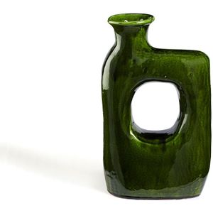 Decoratief voorwerp H30 cm, Makero LA REDOUTE INTERIEURS. Keramiek materiaal. Maten één maat. Groen kleur