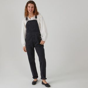 Salopette in denim LA REDOUTE COLLECTIONS. Denim materiaal. Maten 34 FR - 32 EU. Zwart kleur