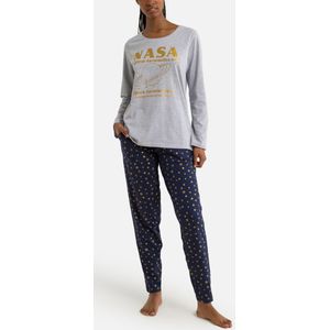 Pyjama - Mêleegrijs - Nasa - Lange Mouwen - Katoen