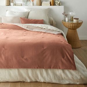 LA REDOUTE INTERIEURS - Gematelasseerd Dekbed - Praline - Fluweel/Katoen