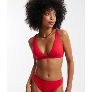 LA REDOUTE COLLECTIONS - Triangel Bikini-BH - Rood - Gerecycled Polyamide