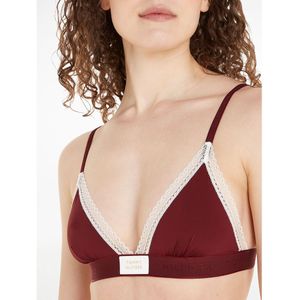 TOMMY HILFIGER - Triangel BH Logo Lace - Rood - Nylon/Polyamide