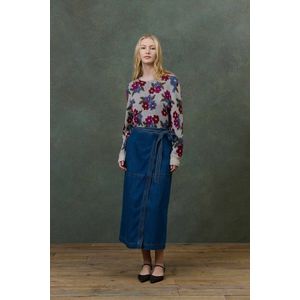 IVANKA LOUISE MISHA - Gebloemde Trui - Multicolor - Ronde Hals - Wol