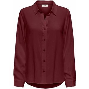JDY - Soepel Hemd - Bordeaux - Lange Mouwen - 100% Viscose
