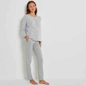 LA REDOUTE COLLECTIONS - Gestreepte Pyjama - Grijs - Katoen