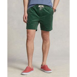 Short in fluweel met tunnelkoord POLO RALPH LAUREN. Katoen materiaal. Maten S. Groen kleur