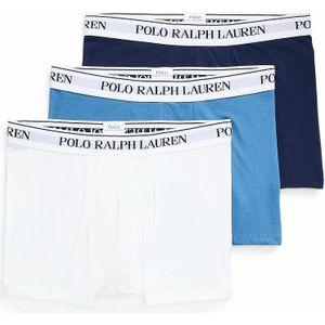 Set van 3 effen boxershorts POLO RALPH LAUREN. Katoen materiaal. Maten XL. Blauw kleur