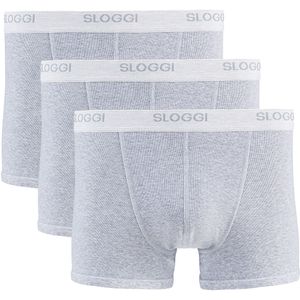 SLOGGI - Set van 3 - Boxershorts - Mêleegrijs - Katoen