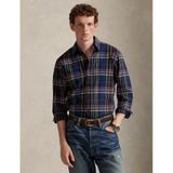 POLO RALPH LAUREN - Geborsteld Oxford Overhemd - Blauw - Lange Mouwen