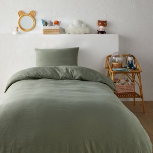 LA REDOUTE INTERIEURS - Bedset - Kaki - Gerecycled Gewassen Microvezel