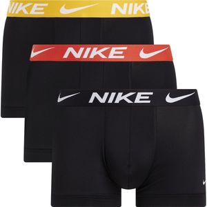 Set van 3 effen boxershorts Dri fit NIKE. Polyester materiaal. Maten XS. Zwart kleur