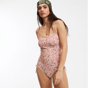 LA REDOUTE COLLECTIONS - Badpak - Rood - Polyester - Bloemenprint