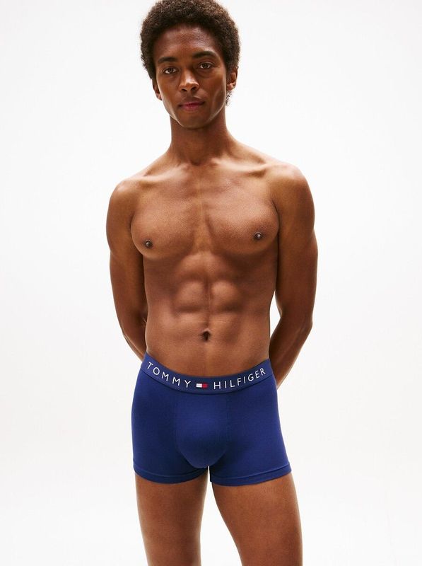 TOMMY HILFIGER - Boxershorts - Blauw - Set van 3 - Katoen