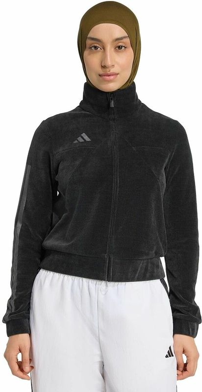 Trainingsvest in fluweel ADIDAS SPORTSWEAR. Polyester materiaal. Maten XL. Zwart kleur