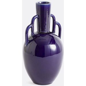 Arielle - Decoratieve Vaas - Donkerblauw - Aardewerk