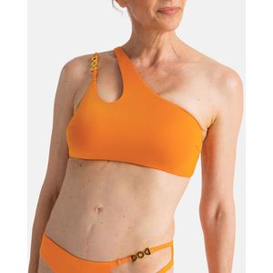 Asymmetrisch bikini-BH Astarita DORINA.  materiaal. Maten L. Oranje kleur