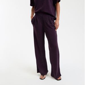 LA REDOUTE COLLECTIONS - Glinsterende Broek - Violet - Hoge Taille - Wijde Pijpen