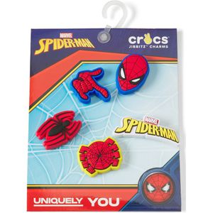 Set van 5 Jibbitz Spiderman CROCS.  materiaal. Maten één maat. Multicolor kleur