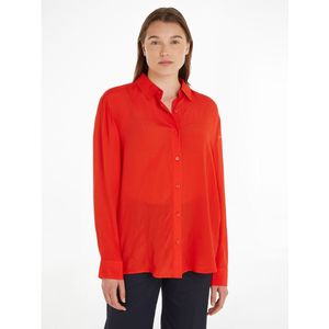 Losse blouse TOMMY HILFIGER. Viscose materiaal. Maten 42 FR - 40 EU. Rood kleur