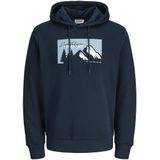 Jack & Jones - Hoodie - Marineblauw - Katoen