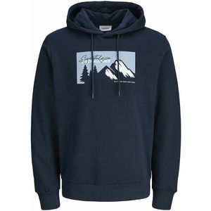 Jack & Jones - Hoodie - Marineblauw - Katoen