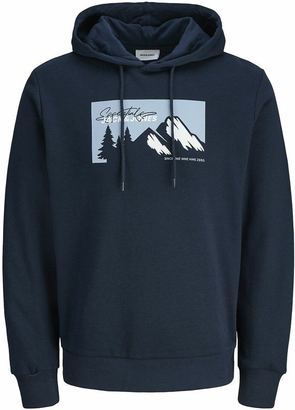 Jack & Jones - Hoodie - Marineblauw - Katoen