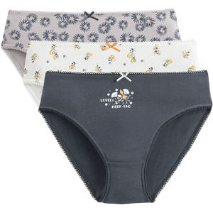 LA REDOUTE COLLECTIONS - Set van 3 Slips - Bedrukt Katoen