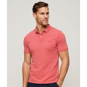 Polo met korte mouwen SUPERDRY. Katoen materiaal. Maten XXL. Roze kleur