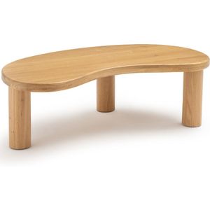 Organische salontafel in eik, Rodi LA REDOUTE INTERIEURS. Hout, medium (MDF) materiaal. Maten één maat. Kastanje kleur