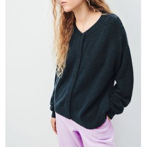 AMERICAN VINTAGE - DAMSVILLE - Vest - Blauw - Lange Mouwen - Ronde Hals