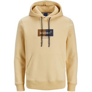 Hoodie Jordalston JACK & JONES. Katoen materiaal. Maten M. Geel kleur