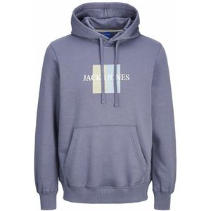 Rechte hoodie JACK & JONES. Katoen materiaal. Maten M. Blauw kleur