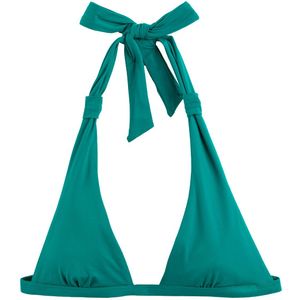 Triangel bikini-BH, gedrapeerd ANJA PARIS X LA REDOUTE COLLECTIONS.  materiaal. Maten 42 FR - 40 EU. Groen kleur