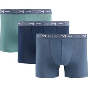 Set van 3 boxershorts Coton Stretch DIM. Katoen materiaal. Maten L. Groen kleur