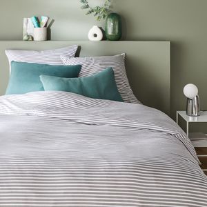 La Redoute Intérieurs - Dolsi - Dekbedovertrek - Grijs - Katoen/Modal