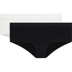 Set  van 2 boxershorts EcoDim microvezels DIM. Polyamide materiaal. Maten 38/40 FR - 36/38 EU. Zwart kleur