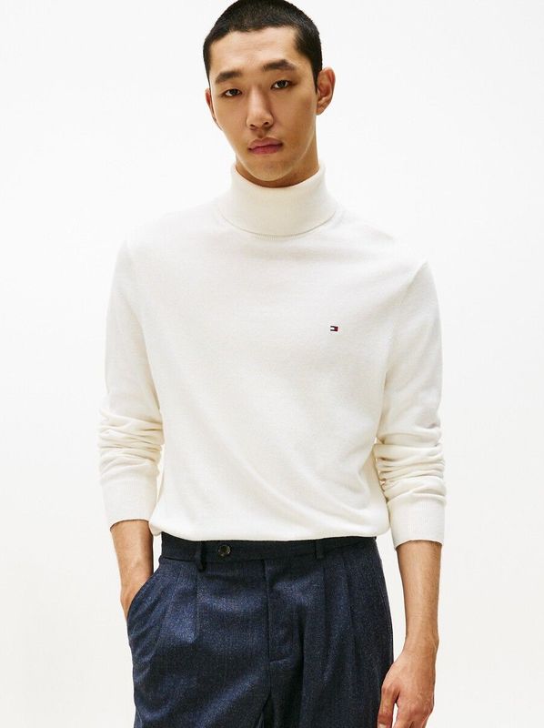 Tommy Hilfiger - Mw 0Mw 28048Z00.Z00 - Turtleneck - Wit - Heren