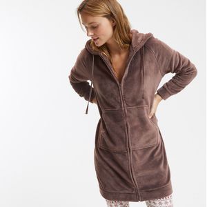 LA REDOUTE COLLECTIONS - Homewear Vest - Kastanje Kleur - Fleece Tricot