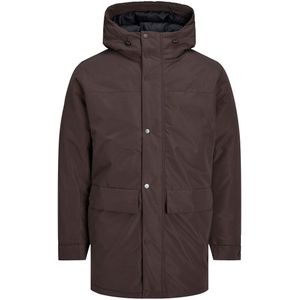 Parka met kap Jjchamp JACK & JONES. Polyester materiaal. Maten L. Kastanje kleur