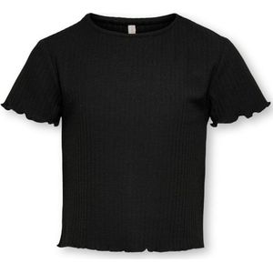 T-shirt met korte mouwen KIDS ONLY. Katoen materiaal. Maten 13/14 jaar - 153/156 cm. Zwart kleur